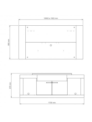   Rack com Painel para TVs de até 50 Oscar - Caemmun